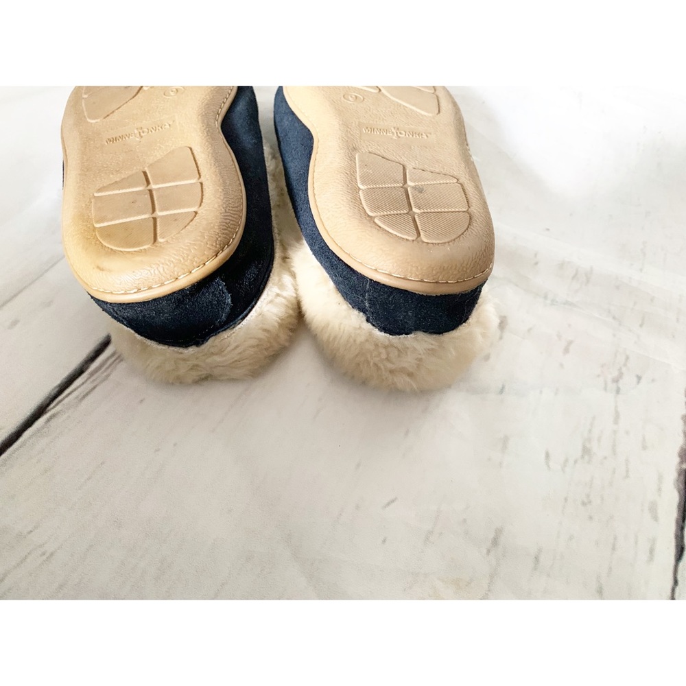 Minnetonka Blue Slippers Shoes Size 9 - Picture 10 of 12